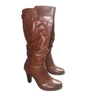Guess women's leather brown boots 8.5